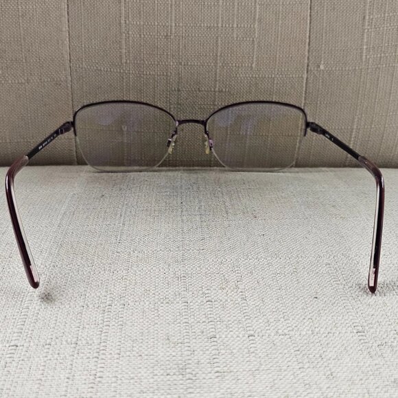bebe Women Eyeglasses Frame Plum Tone BB5188 Half Rim Glasses Frame 53[]17 140 - Picture 10 of 14